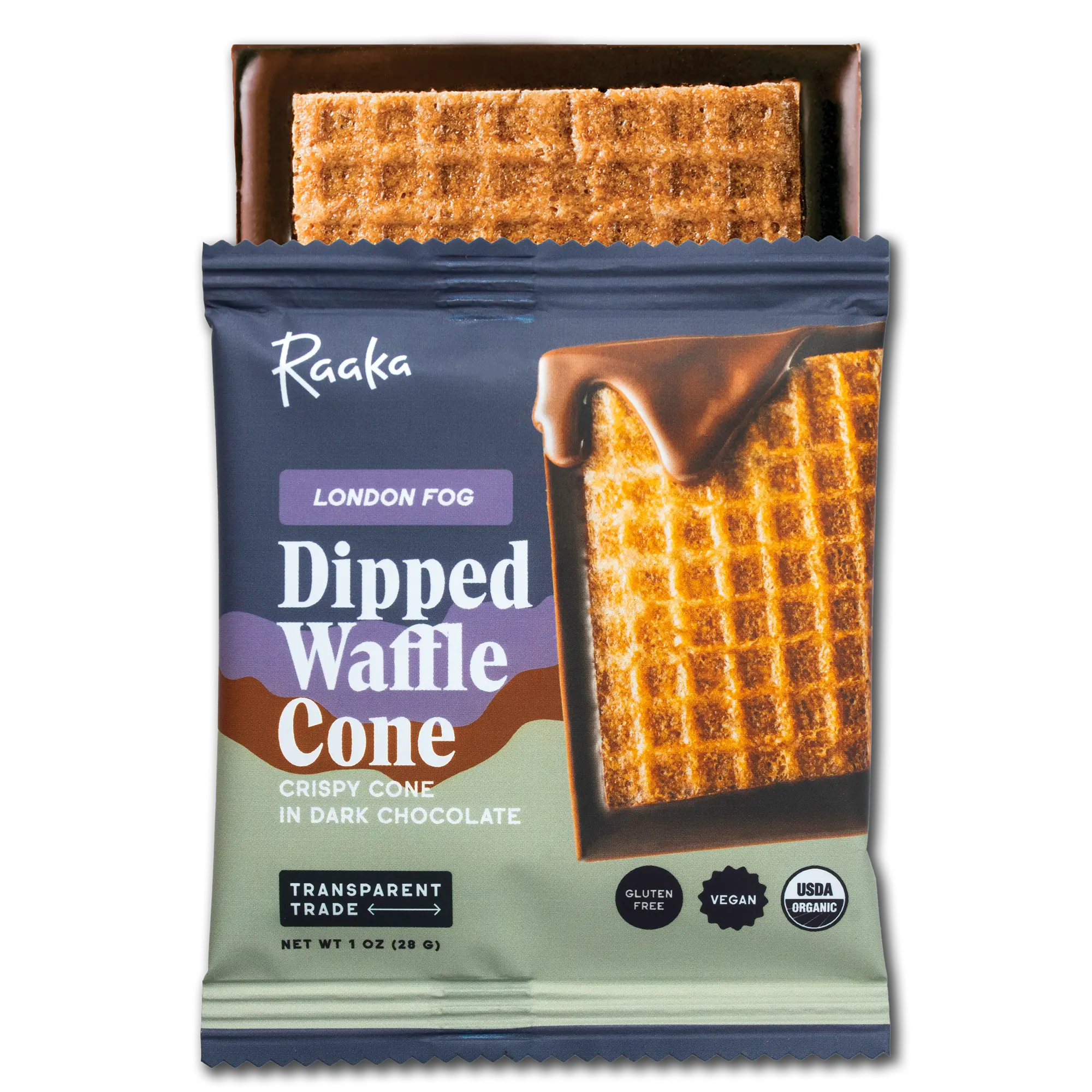 London Fog Dipped Waffle Cone
