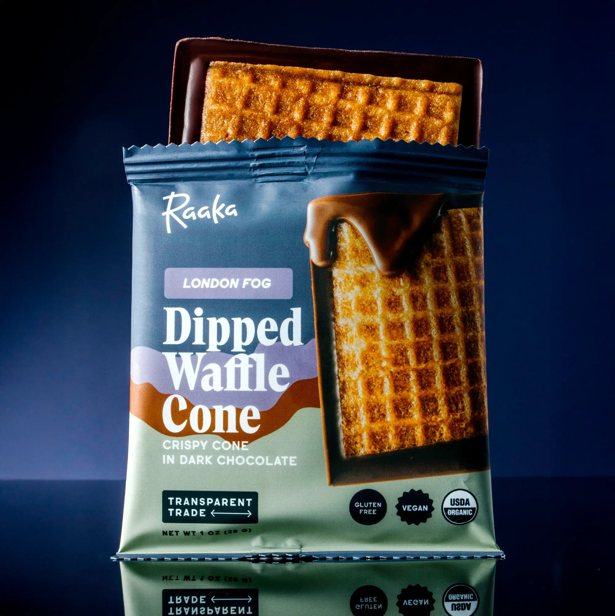 London Fog Dipped Waffle Cone