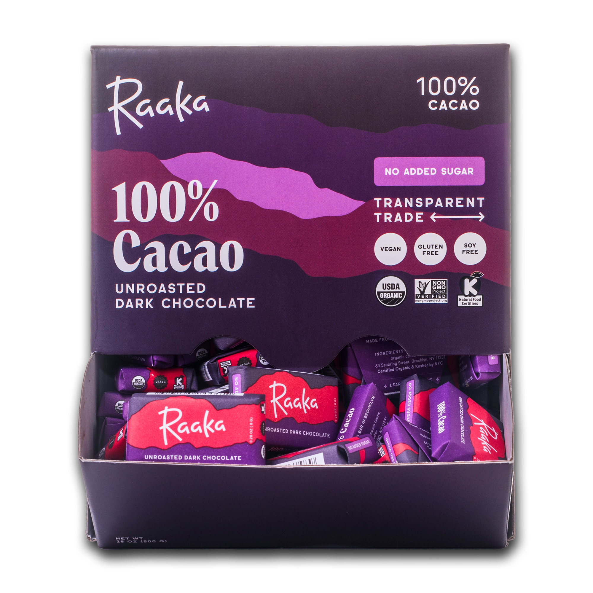 100% Cacao Minis Box of 100
